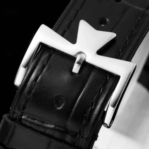 VACHERON CONSTANTIN PATRIMONY 81180 IMITATION LUXURY WATCHES WHITE DIAL BLACK LEATHER STRAP KZ FACTORY 40MM 8 DONG HO VACHERON CONSTANTIN VACHERON CONSTANTIN PATRIMONY 81180 REPLICA MAT SO TRANG DAY DA DEN KZ FACTORY 40MM 2