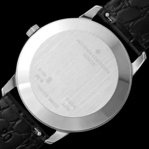 VACHERON CONSTANTIN PATRIMONY 81180 IMITATION LUXURY WATCHES WHITE DIAL BLACK LEATHER STRAP KZ FACTORY 40MM 7 DONG HO VACHERON CONSTANTIN VACHERON CONSTANTIN PATRIMONY 81180 REPLICA MAT SO TRANG DAY DA DEN KZ FACTORY 40MM 3