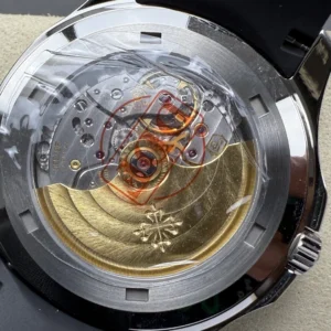 PATEK PHILIPPE AQUANAUT 5167 IMITATION WATCHES CUSTOM GREY DIAL BLACK RUBBER STRAP 40MM 8 DONG HO PATEK PHILIPPE AQUANAUT 5167 REPLICA 11 MAT XAM TINH CHINH DAY CAO SU DEN 40MM 5