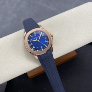 PATEK PHILIPPE AQUANAUT 5167 REPLICA WATCH ROSE GOLD PLATE CUSTOM BLUE DIAL RUBBER STRAP AUTOMATIC 40MM 2 DONG HO PATEK PHILIPPE AQUANAUT 5167 REPLICA MA VANG HONG MAT XANH BLUE TINH CHINH AUTOMATIC 40MM 12