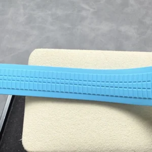 PATEK PHILIPPE AQUANAUT 5167 GOOD IMITATION WATCHES CUSTOM GREY DIAL BLUE RUBBER STRAP AUTOMATIC 40MM 8 DONG HO PATEK PHILIPPE AQUANAUT 5167 REPLICA MAT XAM TINH CHINH DAY CAO SU XANH 40MM 2