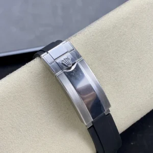 ROLEX YACHT-MASTER REPLICA WATCH BLACK DIAL STAINLESS STEEL CUSTOM WEIGHT LIKE AUTHENTIC AR FACTORY 40MM 8 DONG HO ROLEX YACHT MASTER REPLICA 11 TINH CHINH TRONG LUONG BAN THEP MAT DEN CHUAN AUTH AR FACTORY 40MM 3