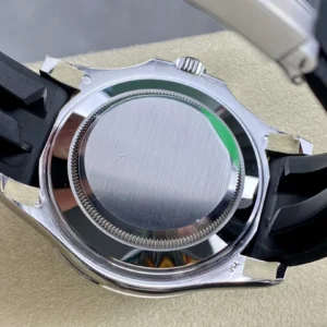 ROLEX YACHT-MASTER REPLICA WATCH BLACK DIAL STAINLESS STEEL CUSTOM WEIGHT LIKE AUTHENTIC AR FACTORY 40MM 7 DONG HO ROLEX YACHT MASTER REPLICA 11 TINH CHINH TRONG LUONG BAN THEP MAT DEN CHUAN AUTH AR FACTORY 40MM 4
