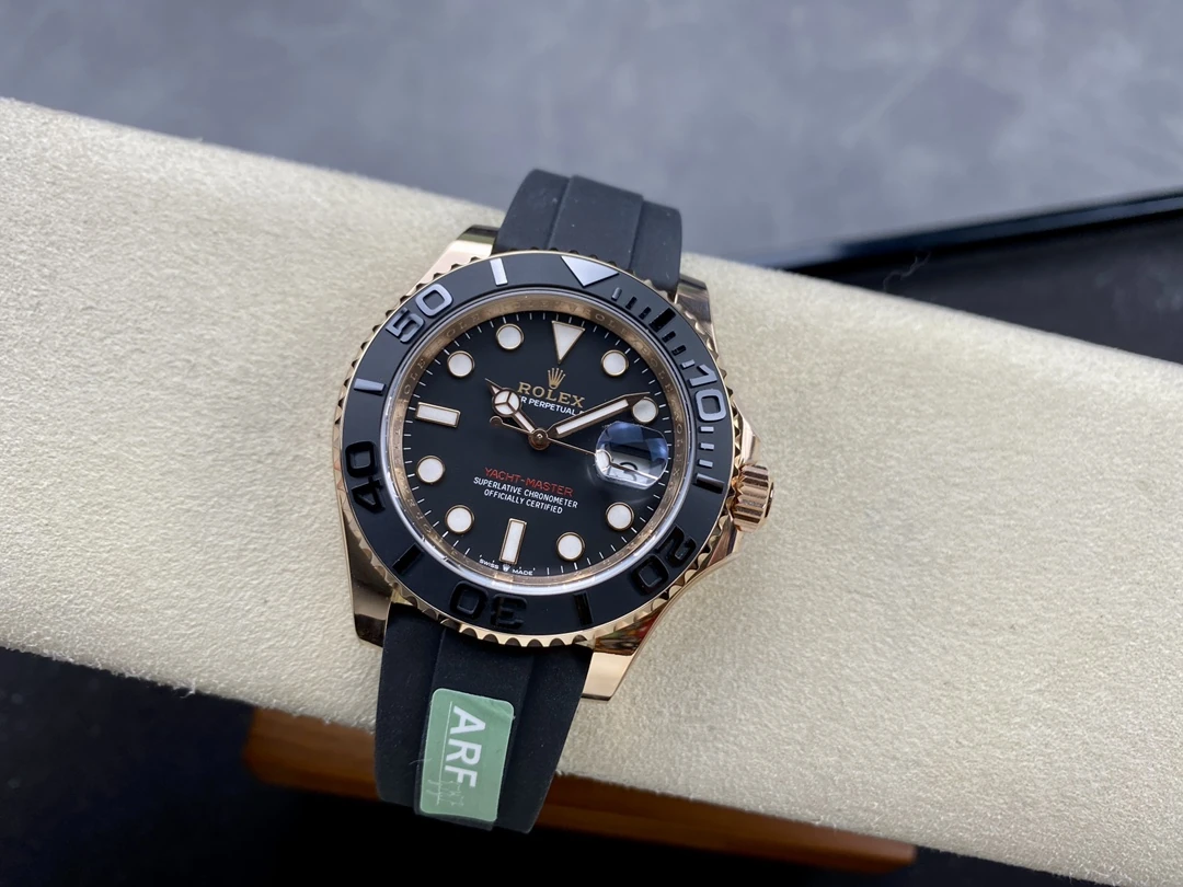 ĐỒNG HỒ ROLEX YACHT-MASTER REPLICA TINH CHỈNH TRỌNG LƯỢNG BẢN MẠ VÀNG HỒNG MẶT ĐEN CHUẨN AUTH AR FACTORY 40MM (11) DONG HO ROLEX YACHT MASTER REPLICA TINH CHINH TRONG LUONG BAN MA VANG HONG MAT DEN CHUAN AUTH AR FACTORY 40MM 11