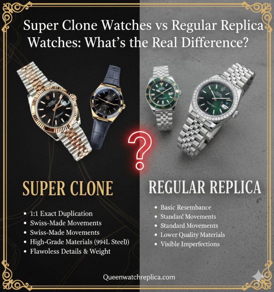 Super Clone Watches vs Regular Replica Watches: What’s the Real Difference? 1 Super Clone Watches vs Regular Replica Watches What’s the Real Difference (1)
